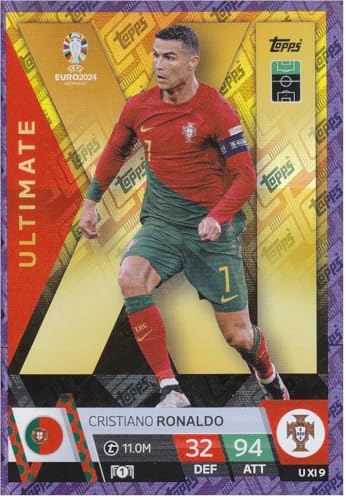 Cristiano Ronaldo t 11.0M Ultimate Holo Foil Lila Fußball Karte Portugal U XI 9 von Generisch