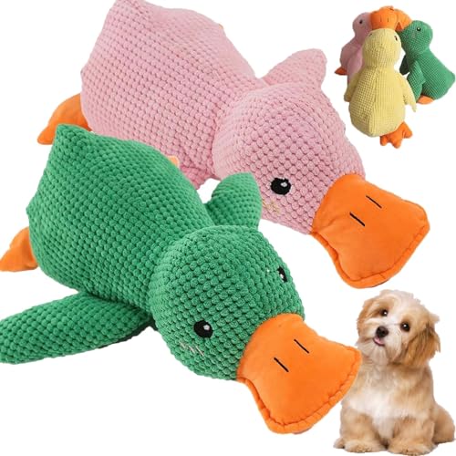 Cuddleduck - Die Kuschelente Gegen Stress, Anti Stress Ente Hund, Anti Stress Ente Beruhigende Quietschente (2PCS-C) von Generisch