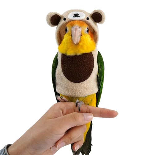 Cute Bird Kostüm, Parrot Cloak Outfit, Multi Purpose Bird Clothes, Social Media Bird Apparel, Cute Bear Shape Birds Costume for Cockatiels and Parrots, Perfect for Family Gatherings von Generisch