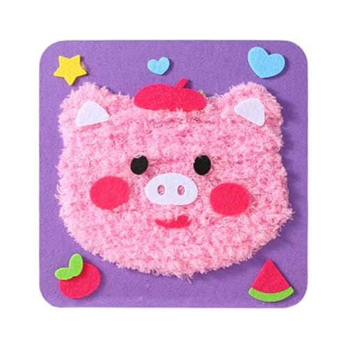 DIY Handwerk Für Die Erwachsenenfotografie DIY-Stickerei-Puppenset für Kinder, Näh- Bastelset, leicht durchzuführende Cartoon-Tier-Nähprojekte, Garnbrett, Kunsthandwerk Für Kinder 4-6 (Purple, A) DIY Handwerk Für Die Erwachsenenfotografie DIY-Stickerei-Puppenset für Kinder, Näh- Bastelset, leicht durchzuführende Cartoon-Tier-Nähprojekte, Garnbrett, Kunsthandwerk Für Kinder 4-6 (Purple, A) von Generisch