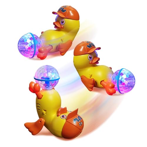 Dancing Duck Toy, Walking Ducks Elektronische Musik Mit Leichten Ball - Heimschule Liefert Cartoon Bildungsspielzeugspiel Für Geburtstag Kinder Mädchen Mädchen von Generisch