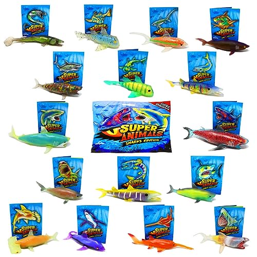 Generisch DeAgostini Super Animals Figur - Sharks Edition (2023) - Sammelfigur Hai - Alle 16 Figuren von Generisch