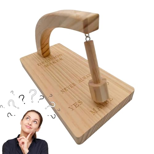 Decision Maker Pendel - Swing Pendel Schreibtisch, Holz Magnetische Schaukel Schreibtische Spiel, Entscheidungsmacher, Entscheidungsmacher Swing Pendel, Kreativer Magnetischer Entscheidungsmacher für von Generisch