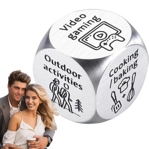 Decision-Making Dice | Couple's Game | Fun Novelty Toy | Date Night Accessory | Interactive Dice Fun Date Night Inspiration Titanium Steel for Couples Creative Date Dice Game Ideas von Generisch