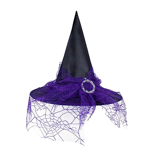 Dekorative Requisiten Erwachsene Halloween Cosplay Kopfschmuck Hut Kinder Hut Baseball Caps Baby Mütze Und Schal Mädchen (Purple, One Size) von Generisch