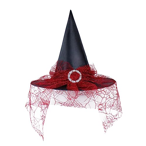 Dekorative Requisiten Erwachsene Halloween Cosplay Kopfschmuck Hut Kinder Hut Baseball Caps Baby Mütze Und Schal Mädchen (Red, One Size) von Generisch