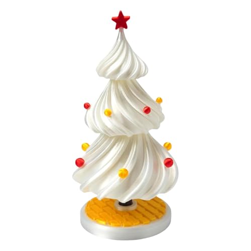 Dekorativer schwingender Baum für Weihnachten, 3D-gedruckter Baum, Zappelspielzeug, Tanzender Weihnachtsbaum, schwingender Baum für Weihnachtsdekoration, Desktop-Spielzeug für Zuhause, 7 x 7 x 14,5 cm von Generisch