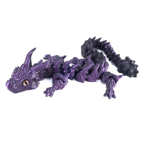 Desktop 3D Printed Dragon, Articulated Dragon Model, Simulation Dragon Toys, Flexible Joint Dragon, Best Articulated 3D Printed Dragon Models Flexible Joint Dragon Toys for Creative Room Decor von Generisch