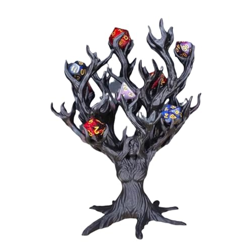 Dice Holder Tree Goddess | 7,56 X 6,42 Zoll Multifunktionaler Würfelständer | Kreatives Würfeltablett In Baumform | Dekorativer Würfelaufbewahrungs Organizer | Bedruckter Künstlerischer Würfelturm von Generisch