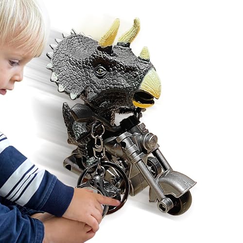 Dinosaurierspielzeug für Kinder,Dinosaurier-Motorradspielzeug | Kreatives Autospielzeug, Motorradform, Dinosaurier-Spielzeug - Auto Schlüsselanhänger Dinosaurier Junge Spielzeug für Schultasche Rucksa von Generisch