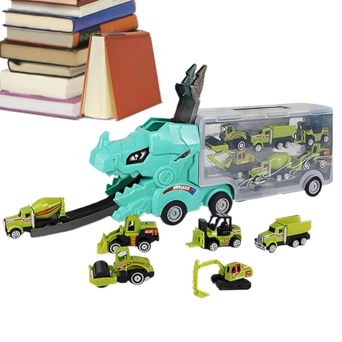 Dinosaurierwagen, Dinosaurier -Transportwagen | 6 Auto Dinosaurierform Spielzeugwagen Transporter - Interaktiver Mega -Transportspielzeug, Rennspannsets für Spielfahrzeuge und Zubehör für Kinder Erwac von Generisch