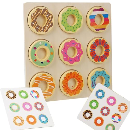 Donut-Spielzeug Aus – Spielen Sie Donuts Aus | Rollenspiel-Donut-Spielzeug, Pädagogisches Kreatives Spielzeug | Passende Donut-Spielzeuge Für 4–6 Jahre, Realistisches Spiel-Essen-Set Aus HOL von Generisch