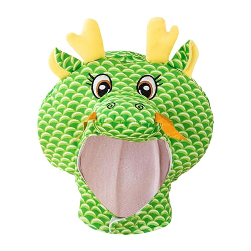 Drachen-Kopfschmuck-Hut, PP-Baumwolle, bunter Drachen-Cartoon-Hut, atmungsaktiv, bequem, niedliche Tier-Kopfbedeckung, Drachenform, Hut für Cosplay, Rollenspiele und von Generisch