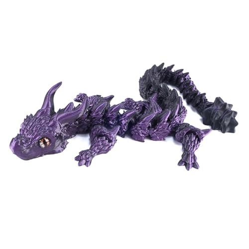 Dragon - -Druckdrache, Zappel Dragon Office Toy | Artikulierte Dragon -Simulation Spielzeug, Flexible Bewegung Von Gelenken Zum Dekorieren des Kinderzimmers von Generisch