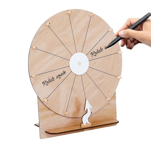 Drehscheibe Für Preise | 28 cm Holz Drehscheibe Trocken Löschbar - Lösbares Partyzubehör Für Sommerlager Geburtstagsfeiern Erwachsene Jugendliche Kinder Familienfeiern Spielabend Messen Drehscheibe Für Preise | 28 cm Holz Drehscheibe Trocken Löschbar - Lösbares Partyzubehör Für Sommerlager Geburtstagsfeiern Erwachsene Jugendliche Kinder Familienfeiern Spielabend Messen von Generisch
