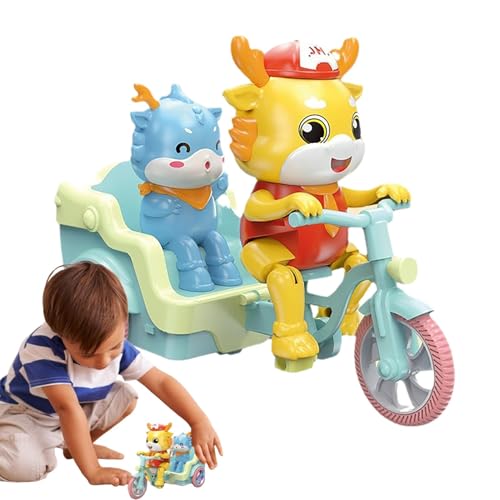 Dreiradspielzeug, Stunt-Dreiradspielzeug - Drachen-Kleinkind-Dreiradspielzeug,Musik Stunt Cooles Dreirad Auto Motorrad Babys Spielzeug mit Licht für Kinder von Generisch