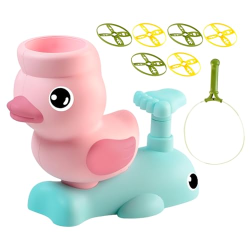 Duck Flying Disc Start Toys, Flying Disc Catching Game - Buntes Kinder fliegen Spielzeug,Tragbare Gartenaktivitäten, feinmotorische Fähigkeiten Lernspiel für, Mädchen von Generisch