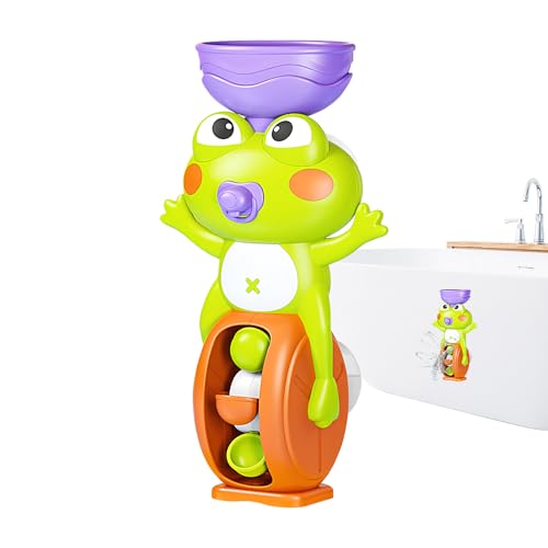Duschspielzeug | Wasserspielzeug Mit Wasserrad | Mit Saugnapf Froschform Lernspiel Für Sensorik Ab 3 Jahren Für Und Mädchen Drinnen & Draußen Duschspielzeug | Wasserspielzeug Mit Wasserrad | Mit Saugnapf Froschform Lernspiel Für Sensorik Ab 3 Jahren Für Und Mädchen Drinnen & Draußen von Generisch