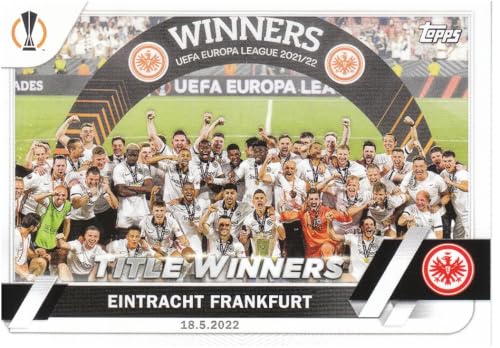 Eintracht Frankfurt gewinnt am 18.05. 2022 das Europa League Finale gegen Rangers F.C. Topps Flagship UCC Fußball Sammelkarte 118 von Generisch