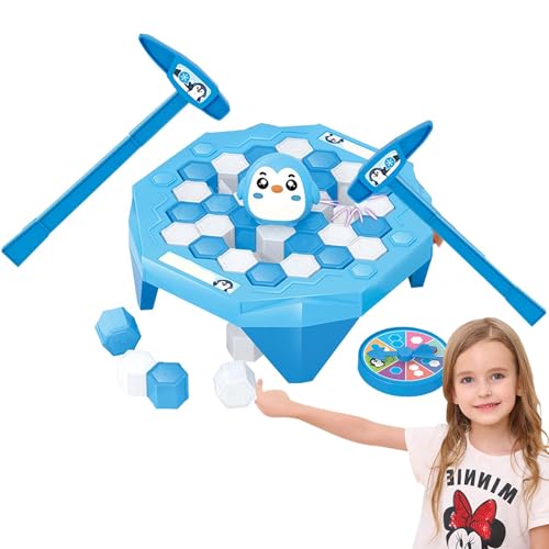 Eisbrecher-Spiel für Kinder Pinguin,Pinguin Break Ice Brettspiel, Puzzle-Spielzeugspiel, Save Penguin Ice Brettspiele Spielzeug mit Hammer für Erwachsene Kinder von Generisch