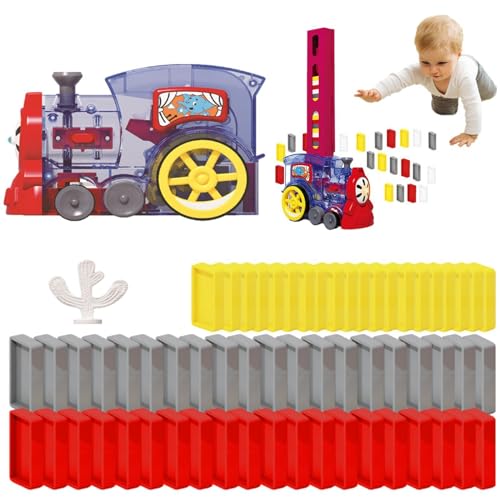 Eisenbahn-Bausteine-Set, elektrisches Eisenbahn-Spielzeugset,Sound Light Automatischer Ziegelstein-Spielzeugzug - Automatisches Ziegeleisenbahn-Set für Kinder, Lernspielzeug zur Hand-Auge-Koordination von Generisch