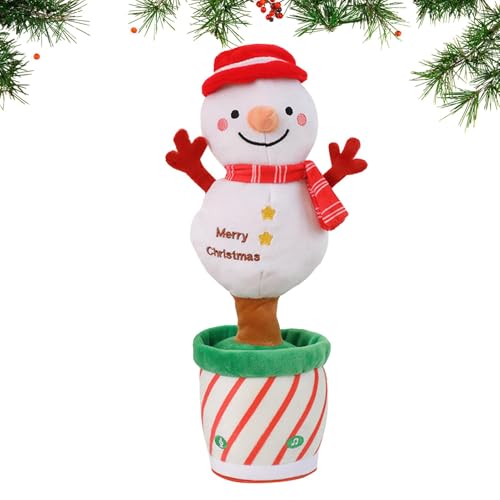 Electric Plush Dancing, Christmas Doll Interactive, Christmas Plush Toy, Multifunctional Soft Christmas Ornament Christmas Doll Toys for Kids Doll Toys for Boys Girls Kids Children von Generisch