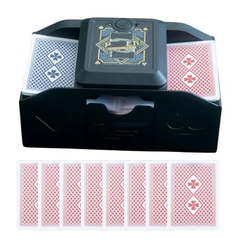 Electric Poker Shuffler - Automatische Mischmaschine | Elektrischer Poker -Schuffler | Automatische Spielkarte Shuffler | Poker -Sorter -Maschinenspender für Reisen nach Hause Festivals von Generisch