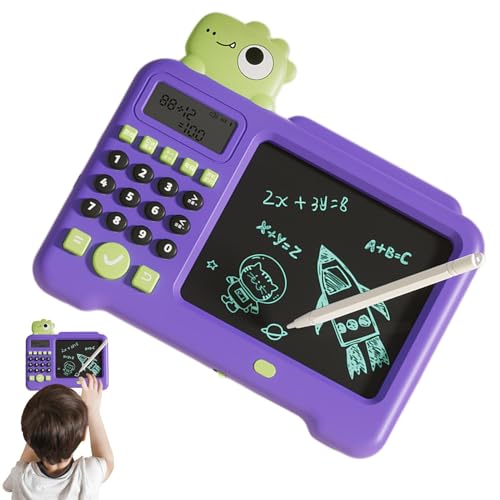 Elektrisches Lernspielzeug für Kleinkinder, Lernspielzeug zum Zeichnen - LCD-Zeichen- und Schreibtablett 2-in-1-Elektrospielzeug | National Learning Erasable Doodle Board, bunter Zeichenblock für Mädc von Generisch