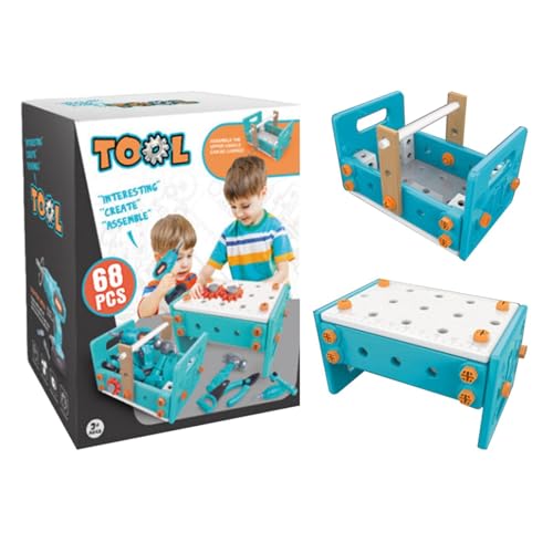 Elektrobohrer-Set für Kinder, Elektrobohrer-Spielzeugset für Kinder,Bauspielzeug, pädagogisches Rollenspiel, Lernspielzeug | Rollenspiel-Werkzeugset für Kinder, elektrisches Spielzeug, sicher, robust, von Generisch