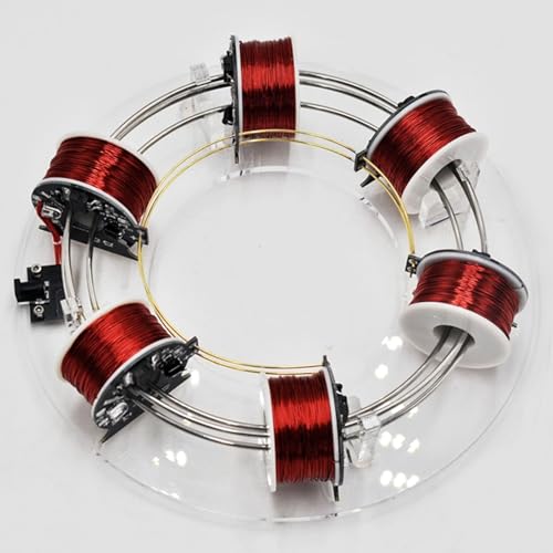 Elektromagnetischer Beschleuniger-Spulenring, bürstenloses Motorzyklotron für Physikunterricht und wissenschaftliche Demonstration, ideal für pädagogische Experimente und DIY-Projekte Elektromagnetischer Beschleuniger-Spulenring, bürstenloses Motorzyklotron für Physikunterricht und wissenschaftliche Demonstration, ideal für pädagogische Experimente und DIY-Projekte von Generisch