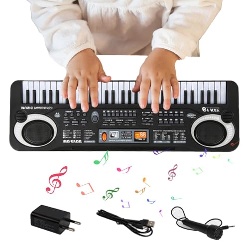 Elektronisches Instrument für Kinder,Klaviertastatur für Kinder | 61 Tasten Musiktastatur Klavierspielzeug - Frühes Lernen, pädagogische Klaviertastatur, Erlernen elektronischer Kinderinstrumente für von Generisch