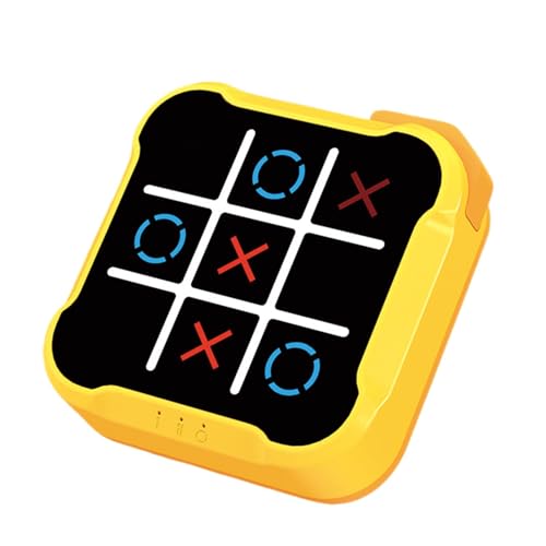 Elektronisches Tic-Tac-Toe-Spiel, tragbares Tic-Tac-Toes-Spiel, Handheld-Puzzlespielkonsole, Handheld-Lernspiel, Schachbrettspiel, tragbares Schachspiel für Erwachsene, Kinder von Generisch