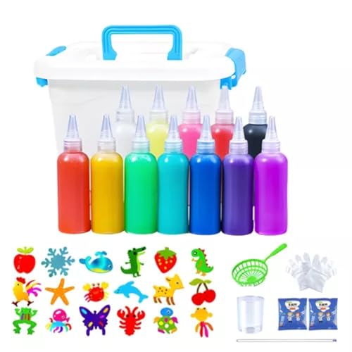 Elfen-Set, magisches 3D-Tiergelee-Set, lustige Wassergelform, freundliche DIY-Projekte, sensorisches Spielzeug für Weihnachten, Geburtstag, Party, Geschenk, 13 Farben Elfen-Set, magisches 3D-Tiergelee-Set, lustige Wassergelform, freundliche DIY-Projekte, sensorisches Spielzeug für Weihnachten, Geburtstag, Party, Geschenk, 13 Farben von Generisch