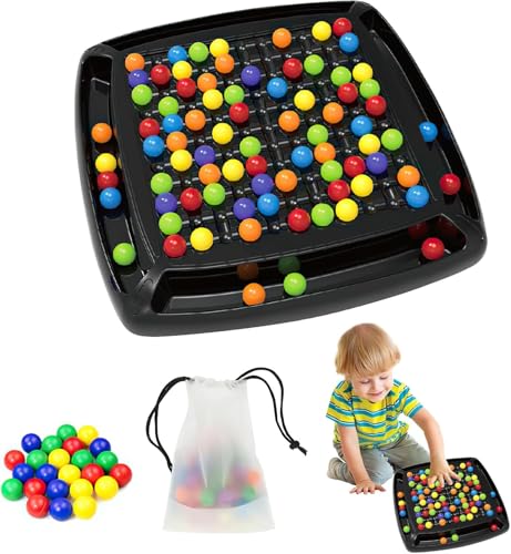 Elimination Brettspiel, Rainbow Puzzle Schachspiel, Elimination Brettspiel Mit 48/120/241Pcs Bead, Rainbow Ball Brettspiel Intellectual Chessboard Dual Duel, Pädagogisches Schachbrettspiel Kinder von Generisch