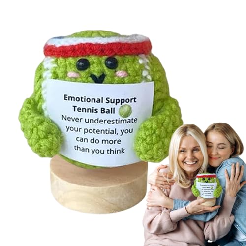 Emotionale Unterstützung Häkeln, Strickball mit inspirierendem Zitat, positiver Häkelball mit inspirierendem Zitat für Stressabbau Dekoration Emotionale Unterstützung Häkeln, Strickball mit inspirierendem Zitat, positiver Häkelball mit inspirierendem Zitat für Stressabbau Dekoration von Generisch