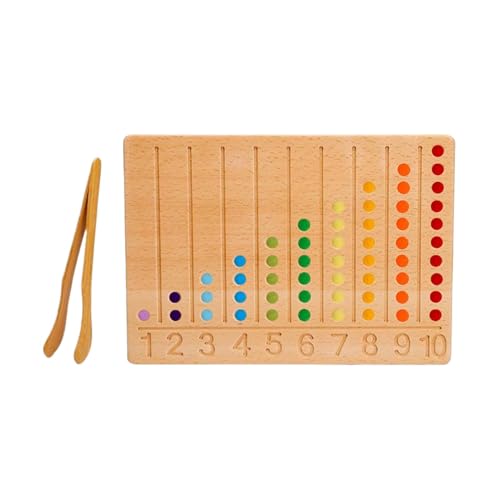 Engaging Bead Board Game | Counting Toys Kids | Fun Math Beads Game for Preschool Learning | Interactive Counting Activity for Children Ages 4 to 6 von Generisch