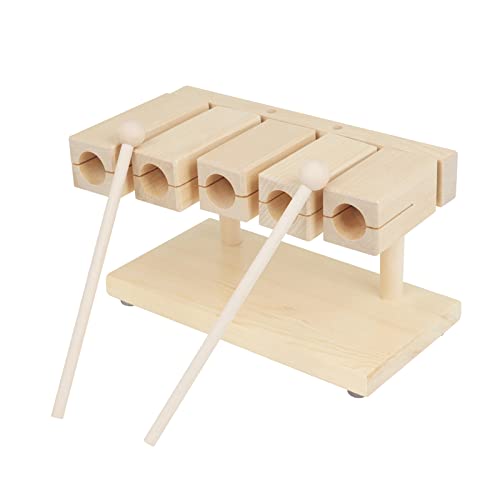 Englisches Rhythmusblock-Percussion-Instrument aus Holz mit 5 Tönen, massives Ahornmaterial, Schlägel enthalten, ideal für Yoga, Vorschulerziehung und Musikensembles Englisches Rhythmusblock-Percussion-Instrument aus Holz mit 5 Tönen, massives Ahornmaterial, Schlägel enthalten, ideal für Yoga, Vorschulerziehung und Musikensembles von Generisch