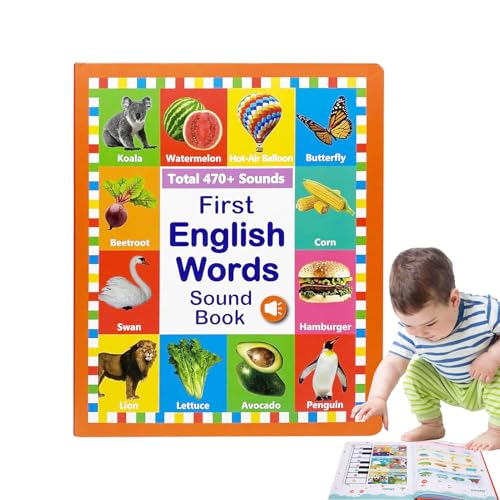 Englisches Sprechendes Wörter Buch,Englisch-Lernbuch Für Kinder | Lernbegleiter Für Zuhause Zum Vokabeln Lernen Alter 2-6 Jahre Englisches Sprechendes Wörter Buch,Englisch-Lernbuch Für Kinder | Lernbegleiter Für Zuhause Zum Vokabeln Lernen Alter 2-6 Jahre von Generisch