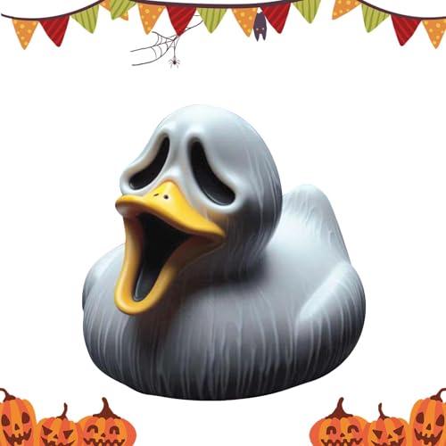 Generisch Halloween Horrorfilm-Figur Ente, Bade-Enten-Spielzeug, Grau, Harz, 6 cm x 1, Unisex, Teen, Adult, 6 cm x 1 cm x 1 cm von Generisch