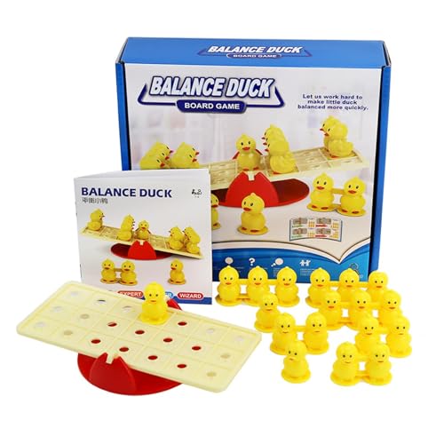 Enten-Balance-Spiel, Enten-Brettspiel - Brettspiel für 2 Spieler - Kreatives, einfach zu spielendes Tisch-Balancierspiel für Kinder und Erwachsene, Weihnachtsstrumpffüller für den Kindergarten von Generisch