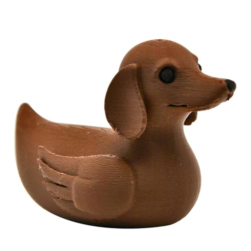 Entenschmuck, Enten Zappern Spielzeug, 3D Gedruckte Hundekopfminiaturen, Lustige Goldene Dackel Schreibtischdekoration, Süße Arbeitsplatz Tischdekoration Für Familienkollegen von Generisch