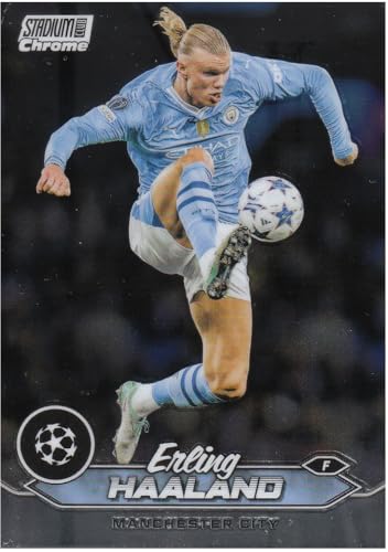 Erling Haaland Stürmer Man City Topps Stadium Club Chrome Fußball Sammelkarte 70 Erling Haaland Stürmer Man City Topps Stadium Club Chrome Fußball Sammelkarte 70 von Generisch