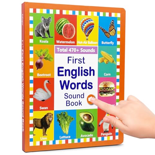 Erstes englisches Oundbuch, englische Wörter Soundbook Basic, English Wörter Chat Book, Interactive Sound Play, Einfach zu halten Presse und 29.5x24.3x3cm für Kinder Erstes englisches Oundbuch, englische Wörter Soundbook Basic, English Wörter Chat Book, Interactive Sound Play, Einfach zu halten Presse und 29.5x24.3x3cm für Kinder von Generisch