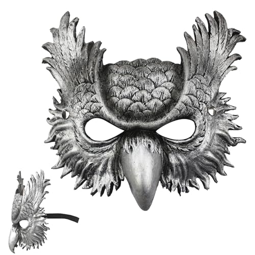 Eulenmaske - langlebiges Material Masque, Tierverkleidungsrequent | Große kreative Kopfbedeckung mit komfortablen, unverwechselbaren Eulenkostüm -Accessoire für Maskerade -Ball, Kostümparty, Themenfei Eulenmaske - langlebiges Material Masque, Tierverkleidungsrequent | Große kreative Kopfbedeckung mit komfortablen, unverwechselbaren Eulenkostüm -Accessoire für Maskerade -Ball, Kostümparty, Themenfei von Generisch