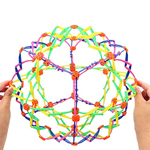 Expandable Breathing Ball | Magische Erweiterbare Atemball Mit Licht | Bunte Expandierende Kugel Die Im Dunkeln Leuchtet | Stressabbau Ball Fidgets Spielzeug, Autismus Sinnesspielzeug Für 3+ von Generisch