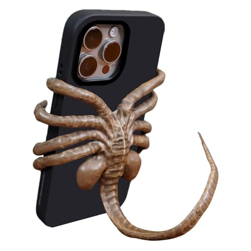 Facehugger-Telefonhalter, Faltbarer Facehugger-Telefonständer, Halloween-Handyständer, Gruseliger Telefonhalter Mit Beweglichen Gelenken, Tragbare Octopus-Tischtelefonhalterung Für Café, Bar, Spukhaus von Generisch