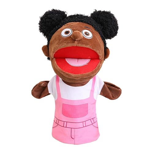 Familie Handpuppen für Kinder, Handpuppen Spielzeug Set für Kinder, Multikulturelle Handpuppe, Deluxe plüschtiere Kinderhandpuppen mit beweglichem offenem Mund für EIN fantasievolles Spiel von Generisch