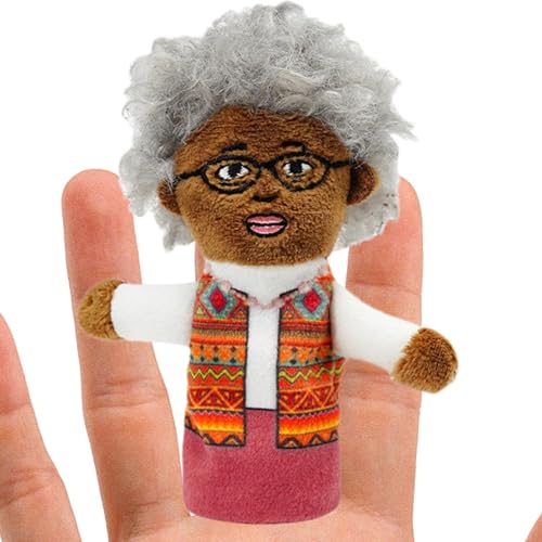 Familien-Fingerpuppen für Kinder | Cartoon Black People Storytelling Puppet - Cartoon Black People Storytelling Plüschtiere afrikanische Puppe für Kindergarten von Generisch