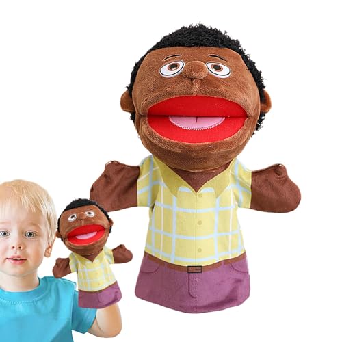 Familien-Handpuppen Familie Handpuppe Plüschtiere Familienpuppe Großeltern Mama Und Papa Puppen Für Rollenspiele, Cartoon-Handpuppe Zum Geschichtenerzählen Mit Offenem Mund, Für Jungens Und Mädchen von Generisch