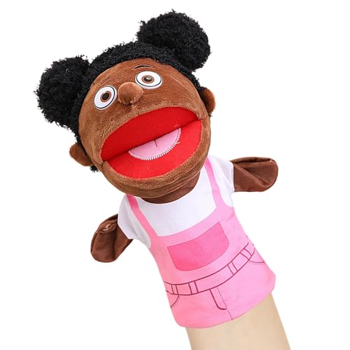 Familien-Handpuppen Familie Handpuppe Plüschtiere Familienpuppe Großeltern Mama Und Papa Puppen Für Rollenspiele, Cartoon-Handpuppe Zum Geschichtenerzählen Mit Offenem Mund, Für Jungens Und Mädchen von Generisch